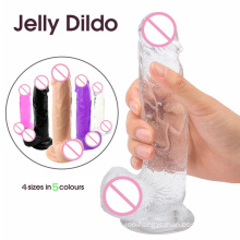 SacKnove High Quality Adult Sexual Small To Big Penis Clitoral Suction Cup Sex Toys Realistic Bulk Dildos Dildos For Women Anal